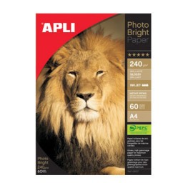Papel PHOTO BRIGHT 240 g/m² 150HJ 10x15 cm. Apli 11504