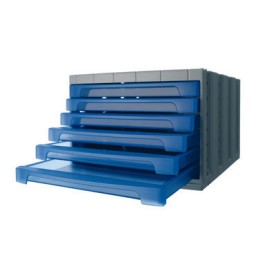 Módulo 6 cajones ArchivoTec 6000 azul Archivo 2000 6006AZTL