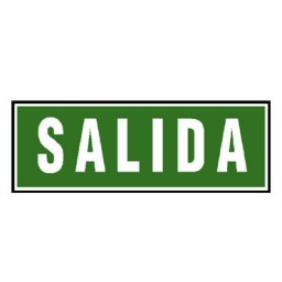 Pack 2 placas PVC SALIDA300x105 mm. Archivo 2000 6170-06
