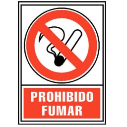 Placa PVC PROHIBIDO FUMAR 210x297 mm. Archivo 2000 6174-02