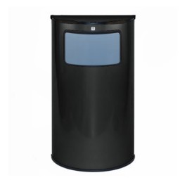 Papelera P-94 negra Cilindro P94-NE
