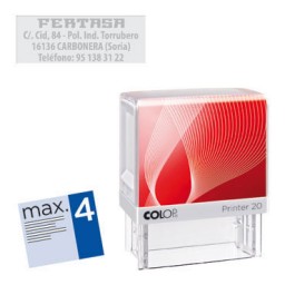 Printer 20 4 líneas personalizables 38x14 mm. Colop PR.20