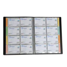 Tarjetero negro 608 tarjetas Office Box 24668