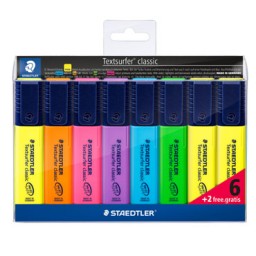 8 marcadores fluorescentes Staedtler 364WP8
