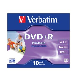 10 DVD+R 4,7GB 16X Verbatim 43508