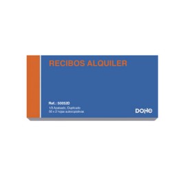Talonario ALQUILER IVA 1/3 apaisado duplicado Dohe 50052D