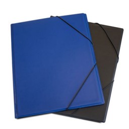 Carpeta gomas PVC Folio azul bolsa Grafoplás 01130030