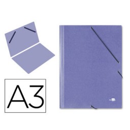 Carpeta gomas Din A-3 azul Liderpapel 27151